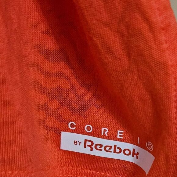 #052 CCO Reebok Womens Core 10 Asymmetrical Burnout Tee OrangeFlare Size 4X - Picture 5 of 9